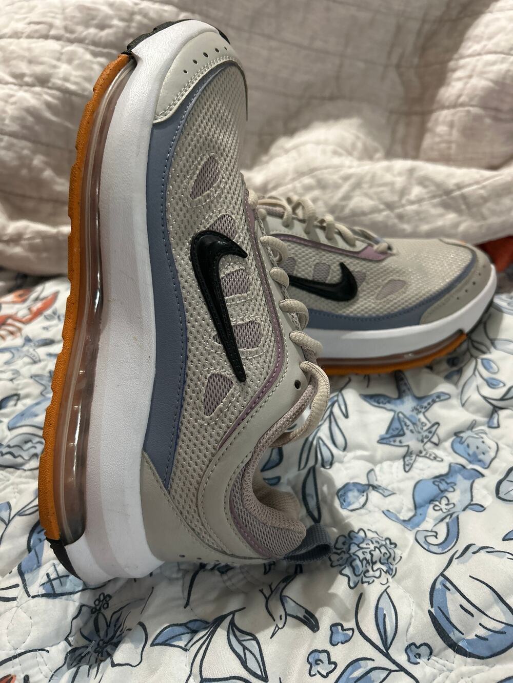 Nike Air Max AP Womens Size 7.5 Sneakers Beige Grey Blue Orange Worn Once